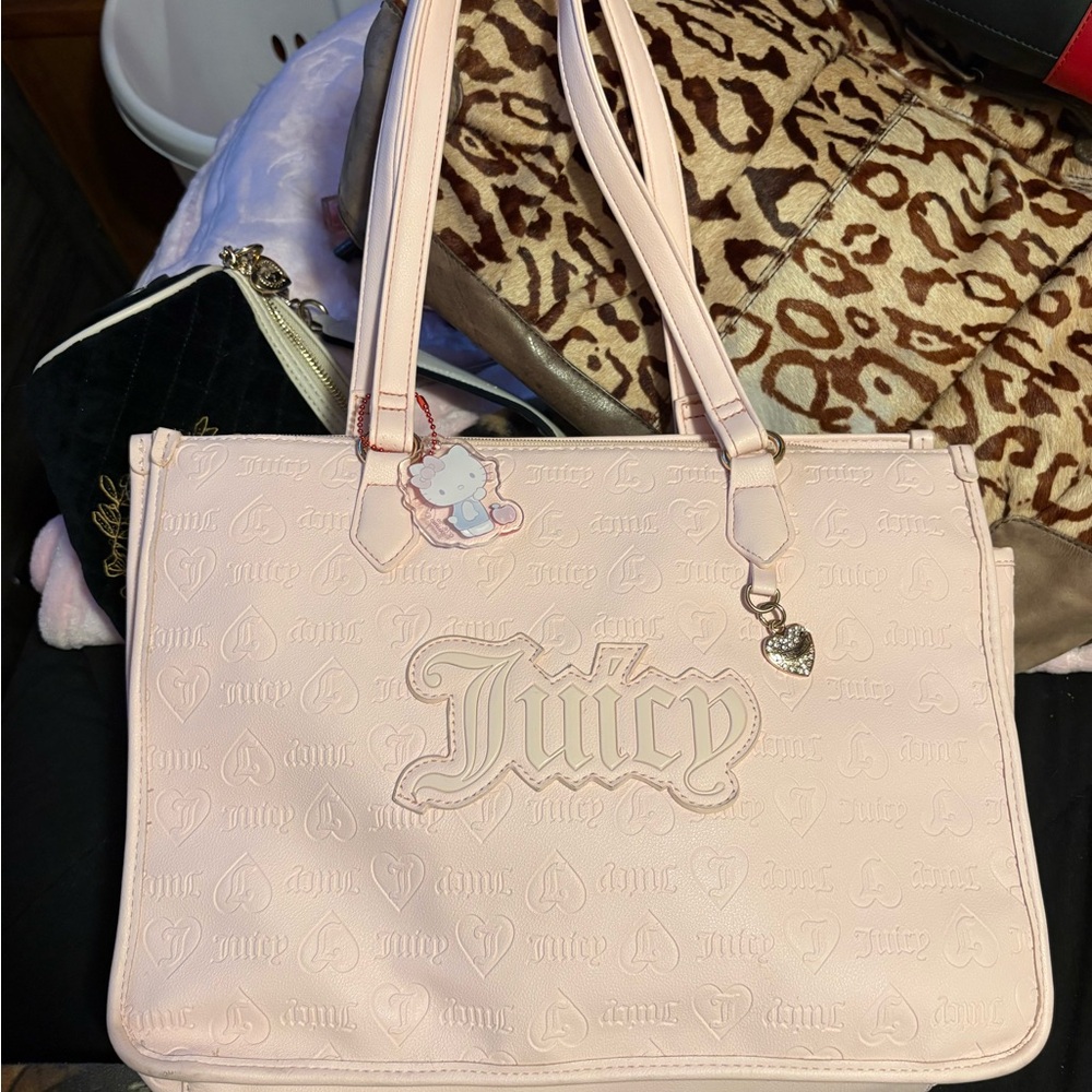 Juicy Couture Light Pink Embossed Tote